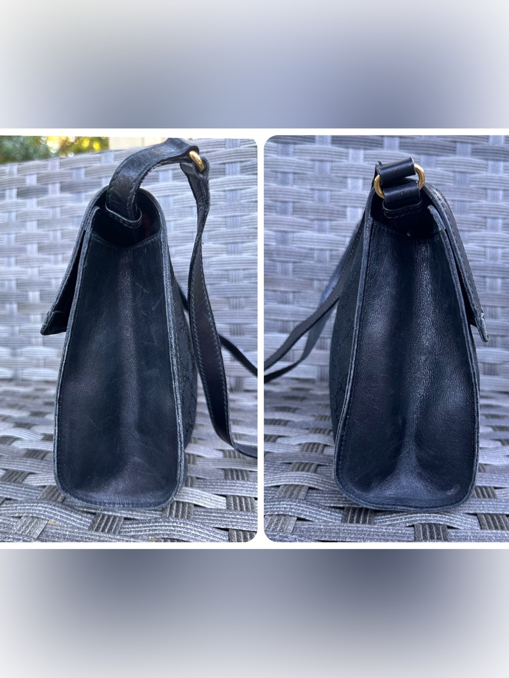 🖤 Vintage Gucci GG Canvas Web Crossbody or Clutch - Picture 6 of 14